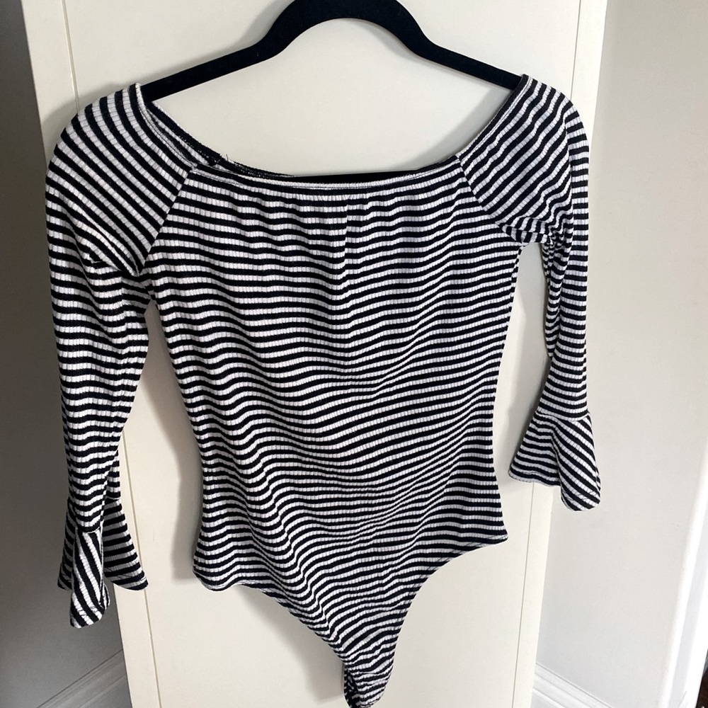 pacsun striped long sleeve bodysuit